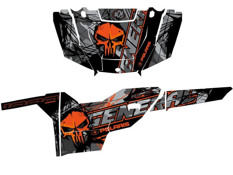 evil general 1000 gris orange maquette 8275 - QuadSportATV
